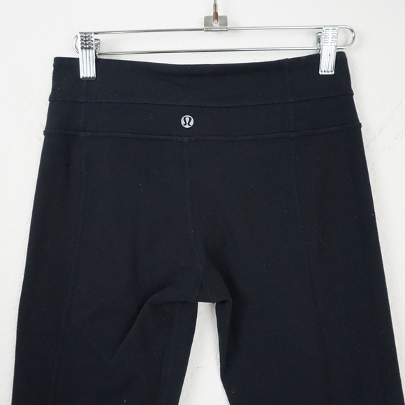 Lululemon Black Wide Leg Crop Yoga Still Pant - Picture 5 of 6